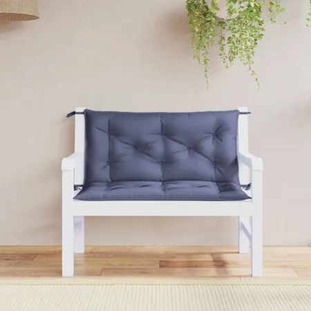 Cojines banco jardín 2 uds tela Oxford azul marino 100x50x7 cm de vidaXL, Cojines para sillas y sofás - Ref: Foro24-379043, P...