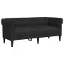 Zweiplätziges Chesterfield-Sofa aus schwarzem Stoff. von vidaXL, Sofas - Ref: Foro24-372549, Preis: 272,26 €, Rabatt: %