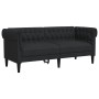 Zweiplätziges Chesterfield-Sofa aus schwarzem Stoff. von vidaXL, Sofas - Ref: Foro24-372549, Preis: 293,95 €, Rabatt: %