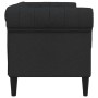 Sofá Chesterfield de 2 plazas tela negro by vidaXL, Sofas - Ref: Foro24-372549, Price: 293,95 €, Discount: %