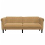 Dreisitzer-Sofa aus braunem Wildleder-Imitat von vidaXL, Sofas - Ref: Foro24-372594, Preis: 315,19 €, Rabatt: %