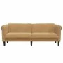 Sofá de 3 plazas cuero sintético de ante marrón by vidaXL, Sofas - Ref: Foro24-372594, Price: 329,83 €, Discount: %