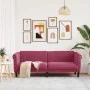 Sofá de 3 plazas terciopelo rojo tinto by vidaXL, Sofas - Ref: Foro24-372589, Price: 270,29 €, Discount: %