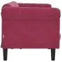 Sofá de 3 plazas terciopelo rojo tinto by vidaXL, Sofas - Ref: Foro24-372589, Price: 270,29 €, Discount: %