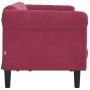 Sofá de 3 plazas terciopelo rojo tinto by vidaXL, Sofas - Ref: Foro24-372589, Price: 277,55 €, Discount: %