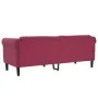 Sofá de 3 plazas terciopelo rojo tinto by vidaXL, Sofas - Ref: Foro24-372589, Price: 270,29 €, Discount: %