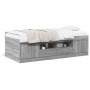 Tumbona con cajones madera ingeniería gris Sonoma 100x200 cm de vidaXL, Camas y somieres - Ref: Foro24-3280242, Precio: 193,4...