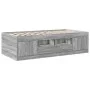 Tumbona con cajones madera ingeniería gris Sonoma 100x200 cm de vidaXL, Camas y somieres - Ref: Foro24-3280242, Precio: 190,8...