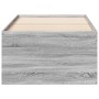 Tumbona con cajones madera ingeniería gris Sonoma 100x200 cm de vidaXL, Camas y somieres - Ref: Foro24-3280242, Precio: 193,4...