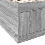 Tumbona con cajones madera ingeniería gris Sonoma 100x200 cm de vidaXL, Camas y somieres - Ref: Foro24-3280242, Precio: 190,8...