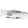 Estructura de cama madera maciza de pino blanco 135x190 cm de vidaXL, Camas y somieres - Ref: Foro24-844746, Precio: 123,90 €...