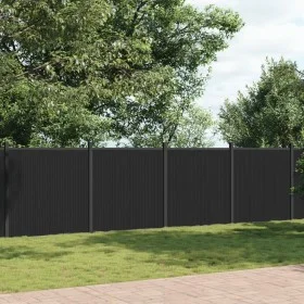 Panel de valla WPC gris 1391x186 cm by vidaXL, fence panels - Ref: Foro24-3282796, Price: 2,00 €, Discount: %