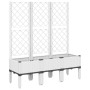 Blumenkasten mit weißem PP-Gitter 120x40x142 cm von vidaXL, Töpfe und Pflanzgefäße - Ref: Foro24-367929, Preis: 98,91 €, Raba...