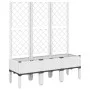 Jardinera con enrejado PP blanco 120x40x142 cm by vidaXL, Pots and planters - Ref: Foro24-367929, Price: 97,45 €, Discount: %