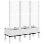 Jardinera con enrejado PP blanco 120x40x142 cm by vidaXL, Pots and planters - Ref: Foro24-367929, Price: 97,45 €, Discount: %