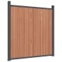 Braunes WPC-Zaunpaneel 1218x186 cm von vidaXL, Zaunpaneele - Ref: Foro24-3282804, Preis: 2,00 €, Rabatt: %