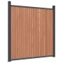 Braunes WPC-Zaunpaneel 1218x186 cm von vidaXL, Zaunpaneele - Ref: Foro24-3282804, Preis: 2,00 €, Rabatt: %