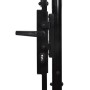 Black steel fence panel with a gate and spikes, 1x1.5 meters. by vidaXL, garden gates - Ref: Foro24-146034, Price: 144,87 €, ...