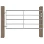 5-Stangen-Tor für Field Silver Steel (95-170)x90 cm von vidaXL, Gartentore - Ref: Foro24-145985, Preis: 142,90 €, Rabatt: %