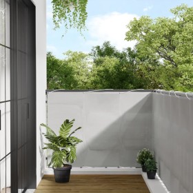 Pantalla de balcón 100% poliéster Oxford gris claro 120x600 cm