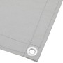 Pantalla de balcón 100% poliéster Oxford gris claro 120x400 cm