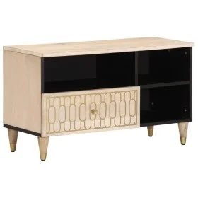 Massives Mangoholz-TV-Möbel 80x33x46 cm von vidaXL, TV-Möbel - Ref: Foro24-358265, Preis: 56,05 €, Rabatt: %