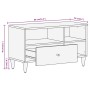 Massives Mangoholz-TV-Möbel 80x33x46 cm von vidaXL, TV-Möbel - Ref: Foro24-358265, Preis: 56,05 €, Rabatt: %