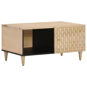 Mesa de centro de madera maciza de mango 80x50x40 cm by vidaXL, Coffee table - Ref: Foro24-358252, Price: 65,62 €, Discount: %