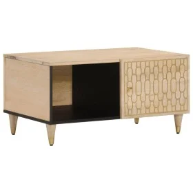 Mesa de centro de madera maciza de mango 80x50x40 cm by vidaXL, Coffee table - Ref: Foro24-358252, Price: 65,62 €, Discount: %