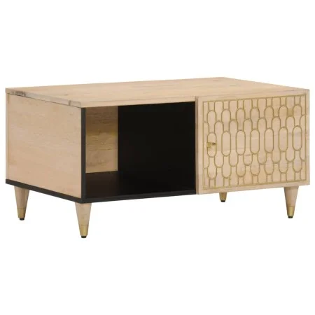 Mesa de centro de madera maciza de mango 80x50x40 cm by vidaXL, Coffee table - Ref: Foro24-358252, Price: 65,62 €, Discount: %
