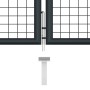 Gartentor aus verzinktem Stahlgeflecht, grau, 400x150 cm. von vidaXL, Gartentore - Ref: Foro24-145777, Preis: 395,69 €, Rabat...