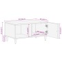 Mesa de centro de madera maciza de mango 80x50x40 cm by vidaXL, Coffee table - Ref: Foro24-358252, Price: 65,62 €, Discount: %
