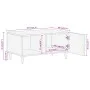 Mesa de centro de madera maciza de mango 80x50x40 cm by vidaXL, Coffee table - Ref: Foro24-358252, Price: 65,62 €, Discount: %