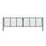 Gartentor aus verzinktem Stahlgeflecht, grau, 400x150 cm. von vidaXL, Gartentore - Ref: Foro24-145777, Preis: 395,69 €, Rabat...