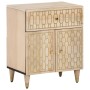 Mesita de noche madera maciza de mango 50x33x60 cm de vidaXL, Mesitas de noche - Ref: Foro24-358259, Precio: 91,43 €, Descuen...