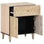 Mesita de noche madera maciza de mango 50x33x60 cm de vidaXL, Mesitas de noche - Ref: Foro24-358259, Precio: 90,06 €, Descuen...