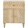 Mesita de noche madera maciza de mango 50x33x60 cm de vidaXL, Mesitas de noche - Ref: Foro24-358259, Precio: 90,06 €, Descuen...