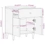Mesita de noche madera maciza de mango 50x33x60 cm de vidaXL, Mesitas de noche - Ref: Foro24-358259, Precio: 90,06 €, Descuen...