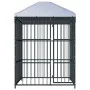 Outdoor kennel with roof 150x150x210 cm by vidaXL, Dog kennels and fences - Ref: Foro24-145760, Price: 341,16 €, Discount: %