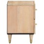 Mesita de noche de madera maciza de mango 40x33x46 cm de vidaXL, Mesitas de noche - Ref: Foro24-358246, Precio: 78,82 €, Desc...