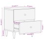 Mesita de noche de madera maciza de mango 40x33x46 cm de vidaXL, Mesitas de noche - Ref: Foro24-358246, Precio: 78,82 €, Desc...