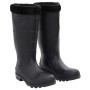 Botas de agua con calcetines extraíbles negro número 42 PVC by vidaXL, Waders for hunting and fishing - Ref: Foro24-137600, P...