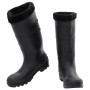 Botas de agua con calcetines extraíbles negro número 42 PVC by vidaXL, Waders for hunting and fishing - Ref: Foro24-137600, P...