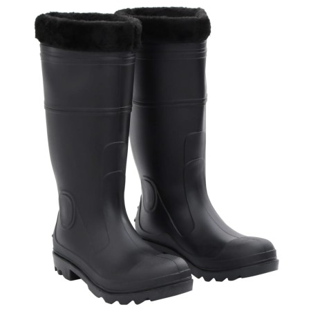 Wasserstiefel mit abnehmbaren Socken, schwarz, Größe 41, PVC. von vidaXL, Wathosen zum Jagen und Angeln - Ref: Foro24-137599,...