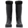Wasserstiefel mit abnehmbaren Socken, schwarz, Größe 41, PVC. von vidaXL, Wathosen zum Jagen und Angeln - Ref: Foro24-137599,...