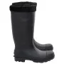 Botas de agua con calcetines extraíbles negro número 41 PVC by vidaXL, Waders for hunting and fishing - Ref: Foro24-137599, P...