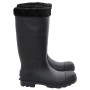Wasserstiefel mit abnehmbaren Socken, schwarz, Größe 41, PVC. von vidaXL, Wathosen zum Jagen und Angeln - Ref: Foro24-137599,...