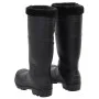 Botas de agua con calcetines extraíbles negro número 41 PVC by vidaXL, Waders for hunting and fishing - Ref: Foro24-137599, P...
