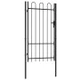 Zauntor mit Tür und schwarzem Stahlbogen 1x1,75 m von vidaXL, Gartentore - Ref: Foro24-145743, Preis: 143,19 €, Rabatt: %