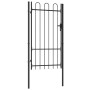 Zauntor mit Tür und schwarzem Stahlbogen 1x1,75 m von vidaXL, Gartentore - Ref: Foro24-145743, Preis: 145,43 €, Rabatt: %